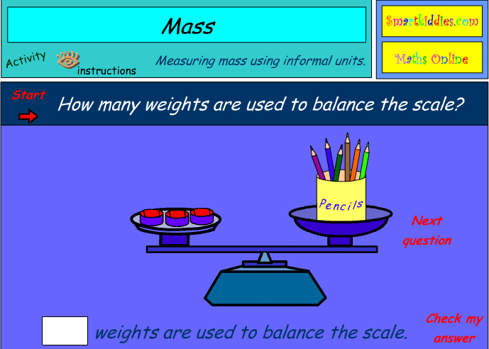 Measuring mass using informal units