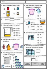 Measuring capacity using scaled instruments: Activity 1, Mathematics ...