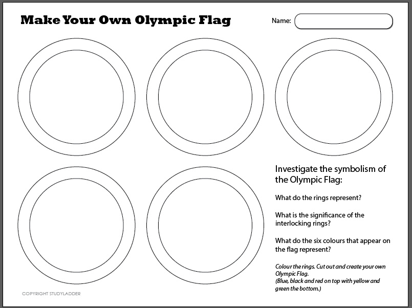 Make an Olympic Flag Studyladder Interactive Learning Games