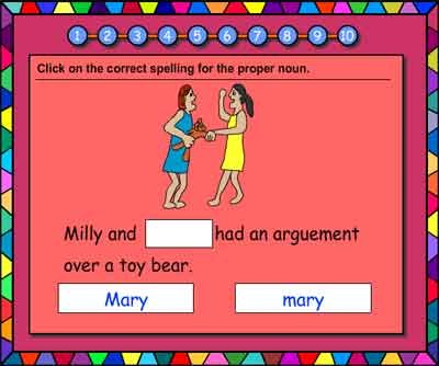 Using capital letters in names: activity 4