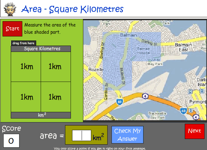 Calculating Square Kilometres Using A Scale Studyladder Interactive 