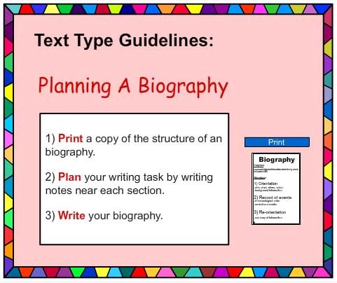 biography writing structure