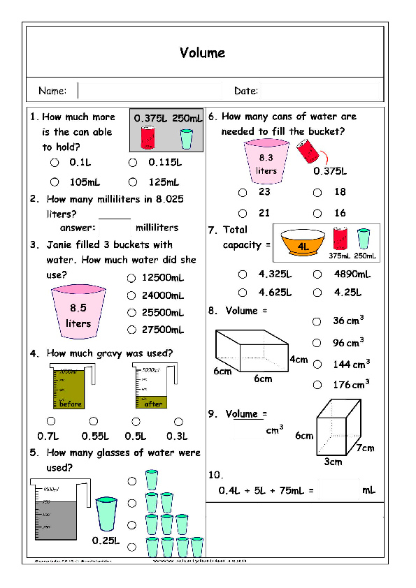 volume problem solving