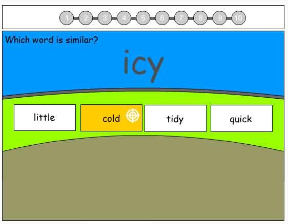 Synonyms - Vocabulary Builder - Studyladder Interactive Learning Games