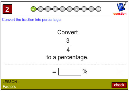 Fractions as Percentages