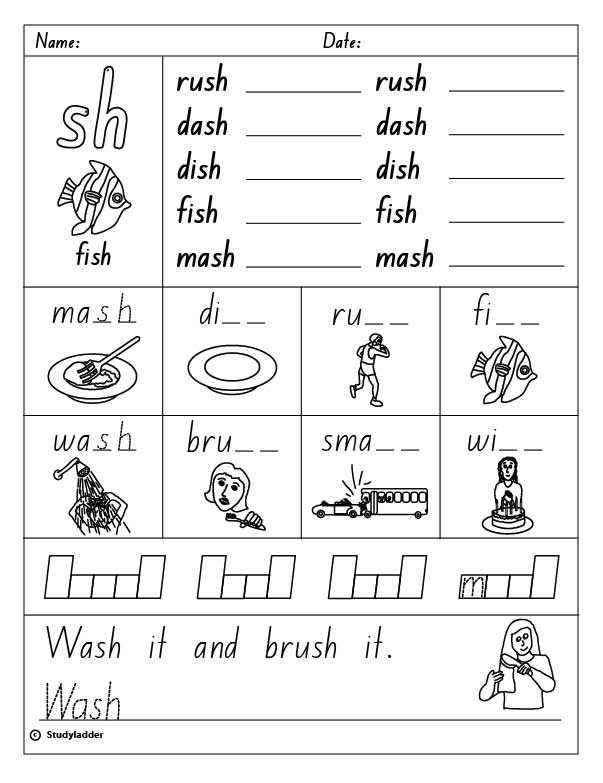 consonant digraph sh final sound studyladder interactive learning