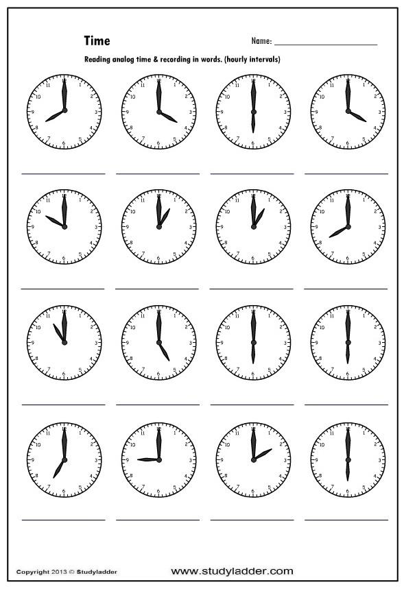 rør Stolt Algebra Reading an analog clock - o'clock Part 1 - Studyladder Interactive Learning  Games